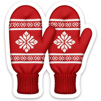 norwegian knit mitten selbu single sticker