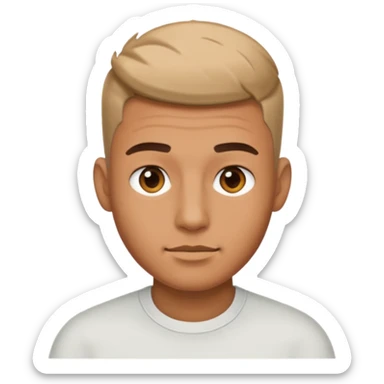 Man with short fade sticker