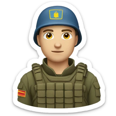 Ukrainian soldier sticker