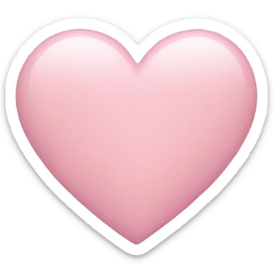 Pastel pink heart sticker