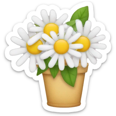 flor margarita con las palabras Daisy Dreams  sticker
