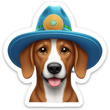 Perro salchicha con sombrero de marino sticker