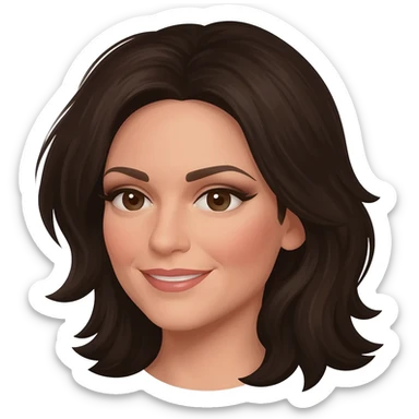 memoji HYPERREALISTIC laura pausini the italian singer sticker