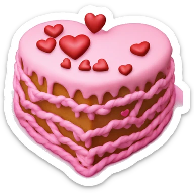 valentine’s day cake sticker