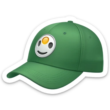 green golf hat sticker