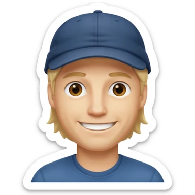 Homme fort blond casquette* sticker