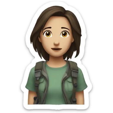 Ellie the last of usLittle bit dezoom sticker