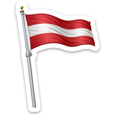 Austrian Empire flag on a pole sticker
