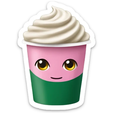 Starbucks, coffee pink sticker