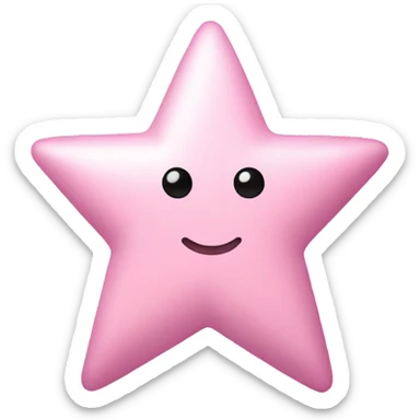 light pink star y2k sticker