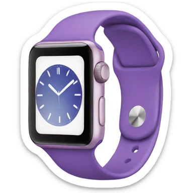 apple watch purple sticker