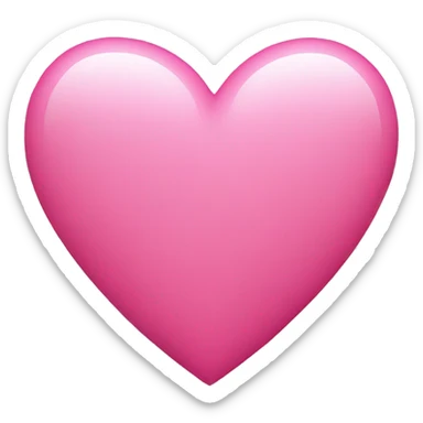 Pink heart sticker