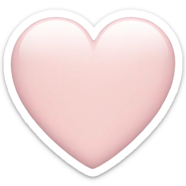 Pale pink iphone heart sticker