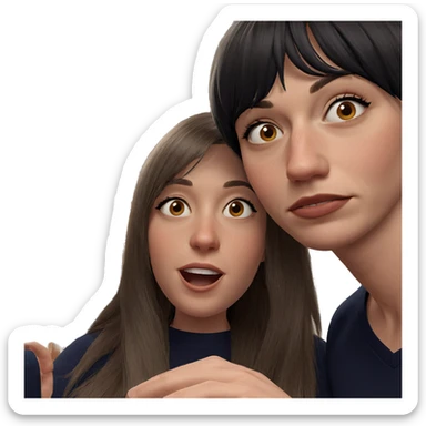 casual moment with friends sticker