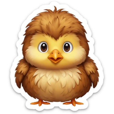 Poop chick sticker