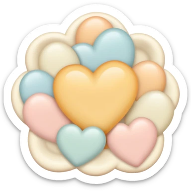 Warm pastels romantic vintage aesthetic  sticker