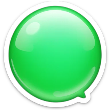 iMessage green bubble sticker