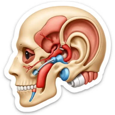 ear anatomy sticker