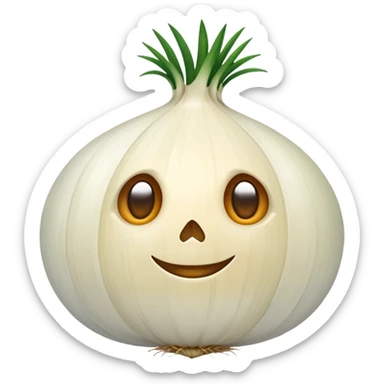 white onion sticker