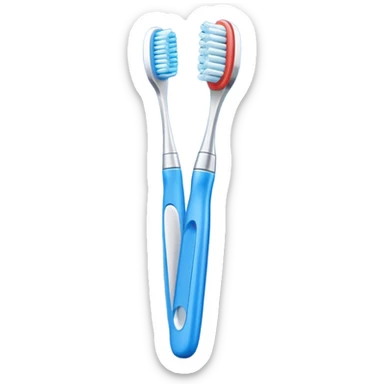 blue Toothbrush sticker