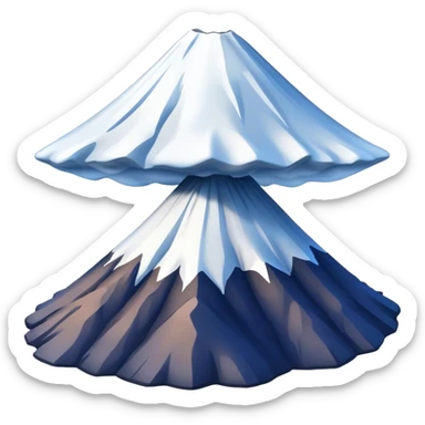 Cinematic Realistic Mount Fuji Emoji  sticker