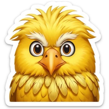 vild big bird sticker