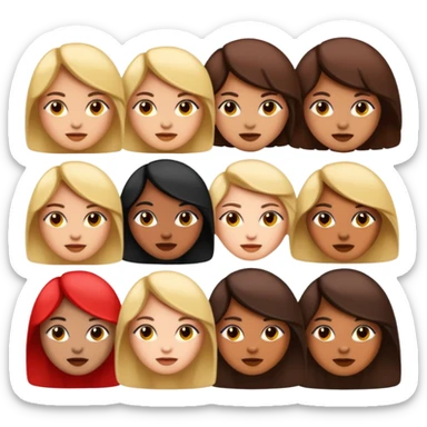 Baddie type of emojis sticker