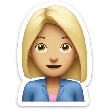 a woman face palm in dis sticker