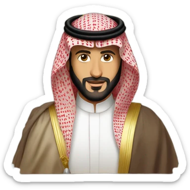 Mohammed Bin Salman as a prince sticker