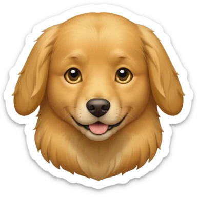 dog head wearing yellow collar that says "fi" sticker