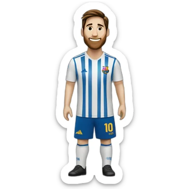 Messi con uniforme de la tienda IKEA en grande de pie sticker