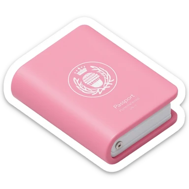 pink passport sticker