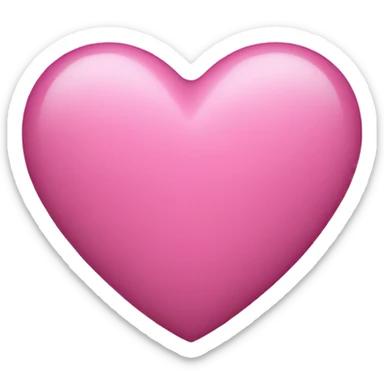 Pink heart sticker