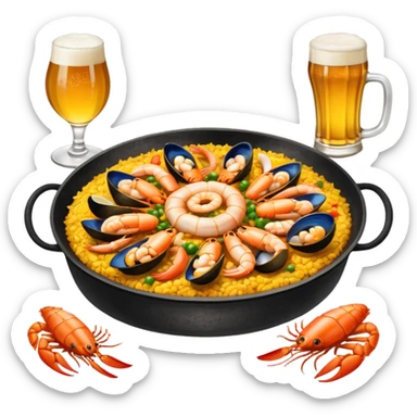beer trap paella sticker