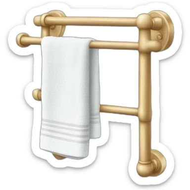 a towel rack sticker