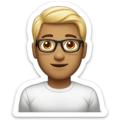 Black white man with Maltese  sticker