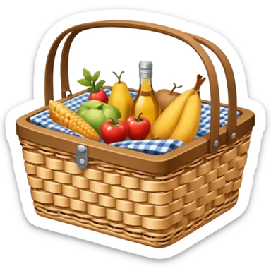 picnic basket sticker