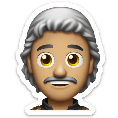 Demoño con parche e el ojo de pirata sticker