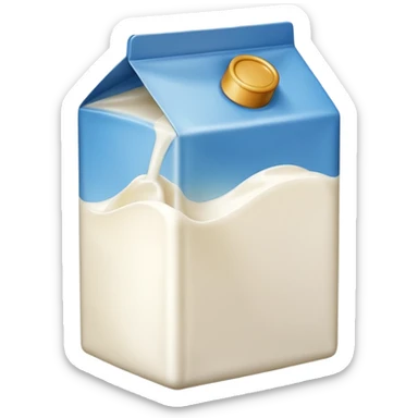carton de leche de vaca sticker