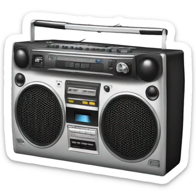Boombox sticker