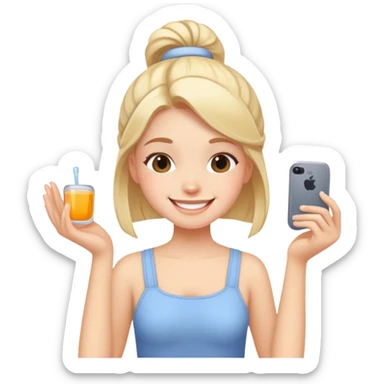 Self care girl sticker