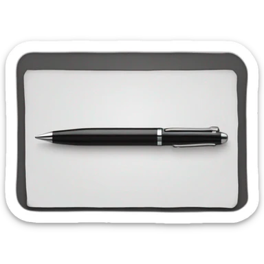 black border transparent pen edit field sticker