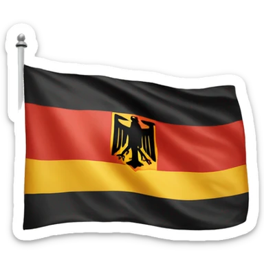 German Democratic Republic's flag sticker