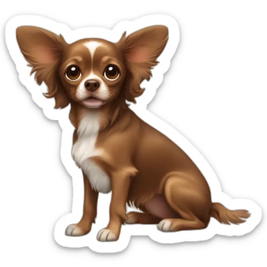 Brown Chihuahua spaniel sticker
