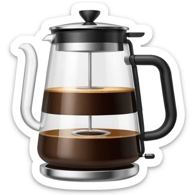 filter coffee pot sticker