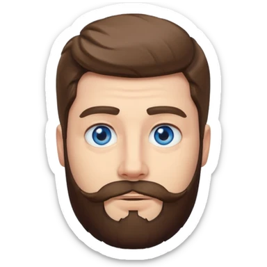 Mr Beast from YouTube with blue eyes and a beard sticker