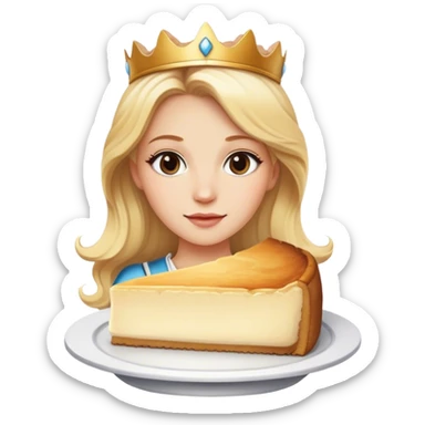 blondie princess which baked cheesecake sticker