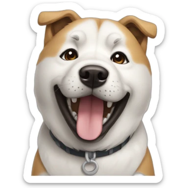 Dog-Akita-smile sticker