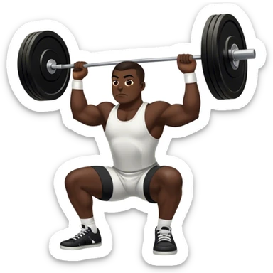 powerlifter black converse shoes clean and jerk exercise sticker