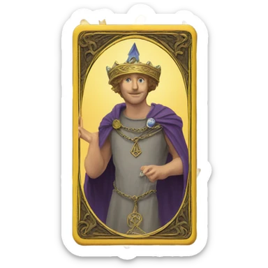 Deck of tarot cards sticker